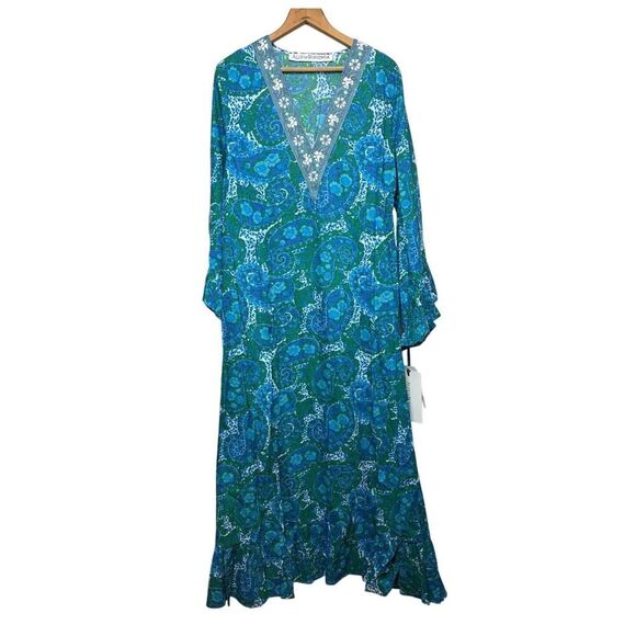 Alix of Bohemia Zelda Pool Paisley Dress NWT Sz. L - Picture 4 of 8